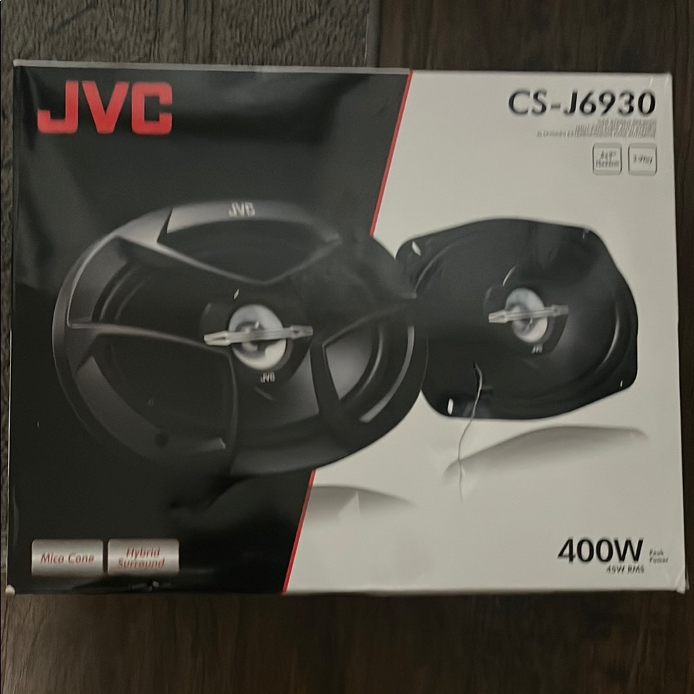 JVC Black Car Stereo Speakers CS-J6930